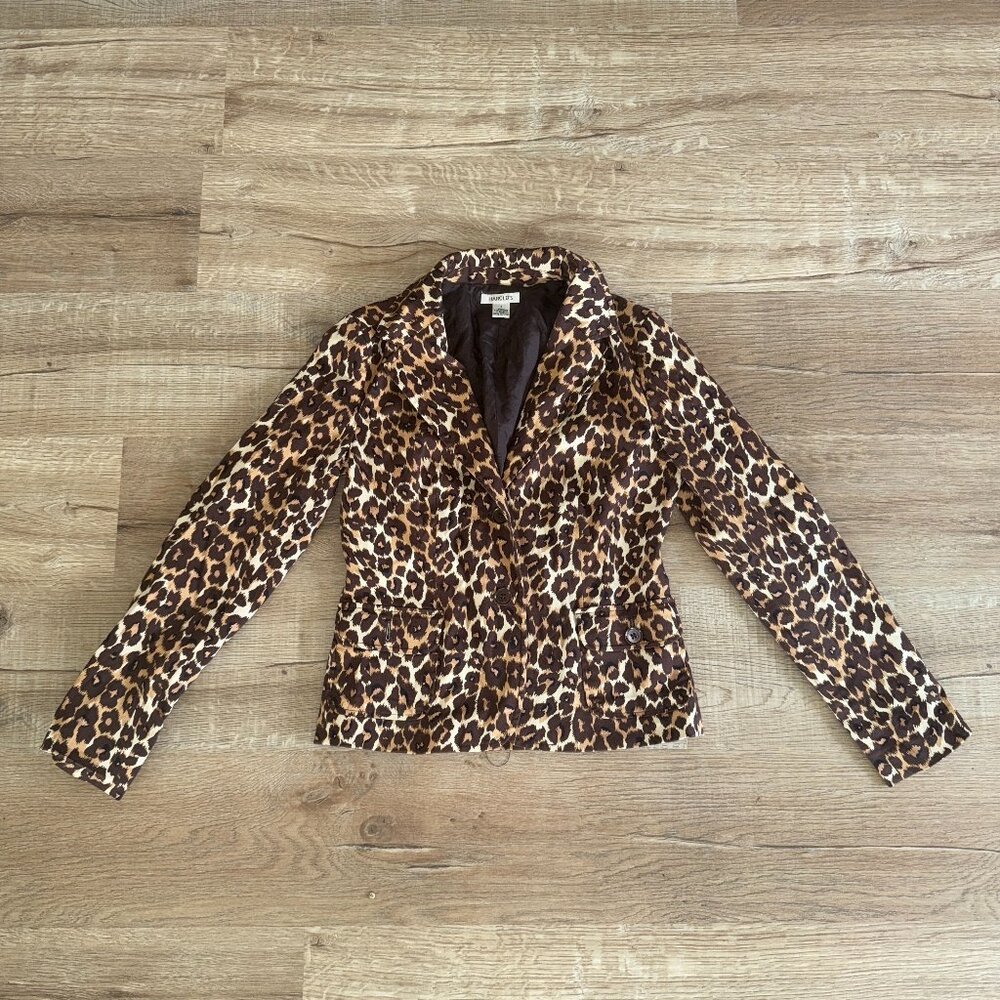 Harold's cheetah/leopard print blazer, 4